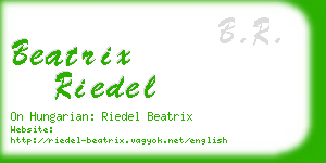 beatrix riedel business card